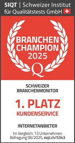Branchenchampion 2025: 1. Platz Kundenservice